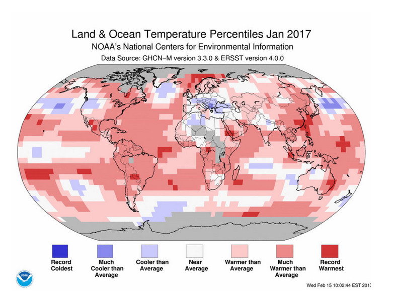 2016 earth temp report