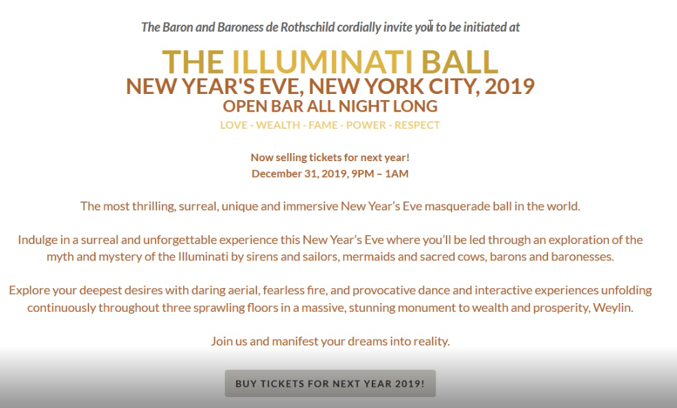 The illuminati Rothschilds New Years Eve Party Invite The illuminati Rothschilds New Years Eve Party Invite