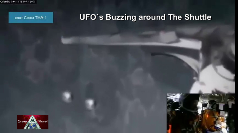UFO,s on shuttle UFOs on shuttle